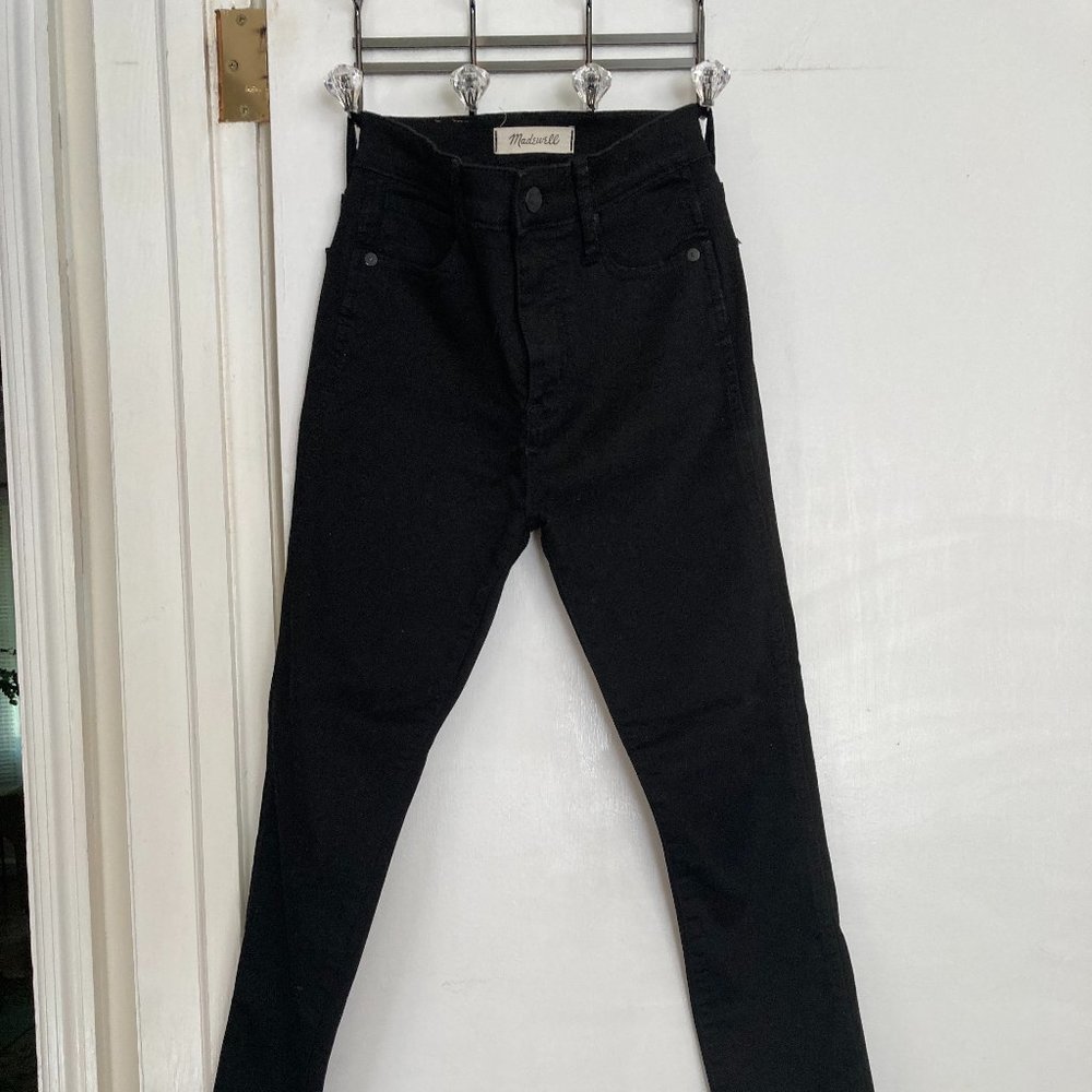 Madewell Jeans 10" High-rise Skinny 25 petite - BLACK